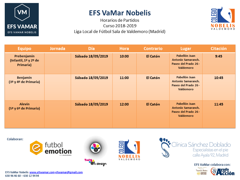 Las EFS VaMar realizan una Jornada Deportiva con todos sus equipos.﻿